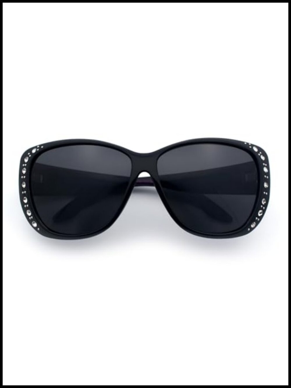 Fit Over Otg Polarized Rhinestone Butterfly Sunglasses